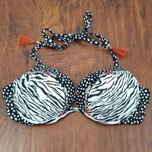 Black & White Animal Print Top